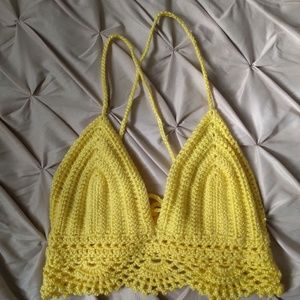 Knitted crop top